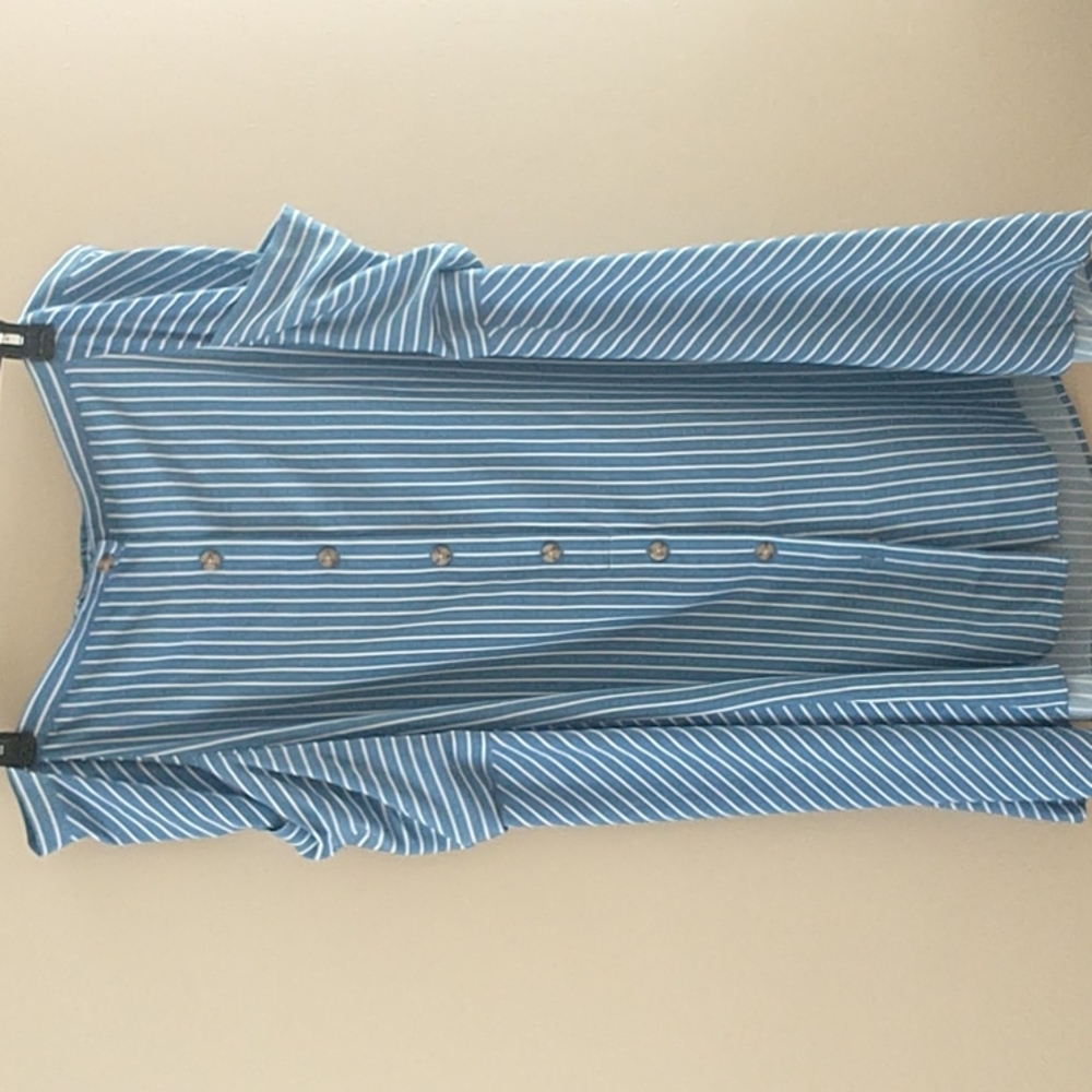 - J. Jill Striped Midi Skirt w/ Pockets